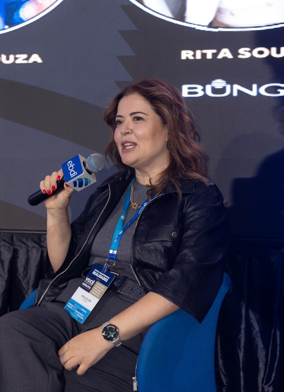 Rita Souza no painel Liderança Feminina no Agro, no SAB CIO Agro